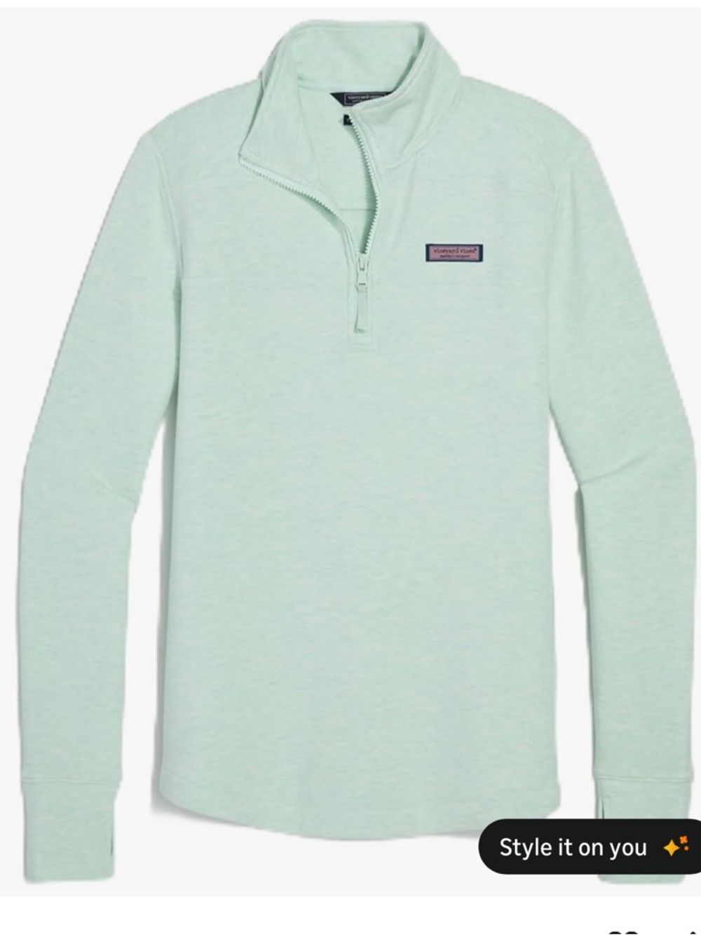 Vineyard Vines Sea Glass Quarter-Zip Pullover